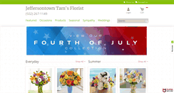 Desktop Screenshot of jeffersontowntamsflorist.net
