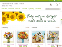 Tablet Screenshot of jeffersontowntamsflorist.net